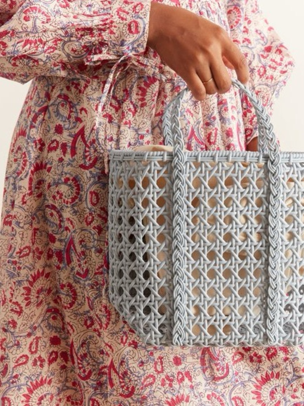 NWT  Bembien Small Jolene Olive Woven
Tote Bag